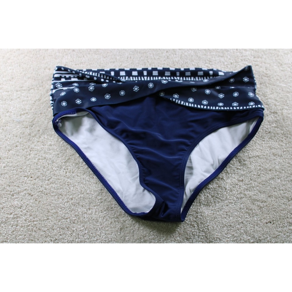 Navy‎ Blue Women's Swimwear Bottoms Large Polyamide Elastane